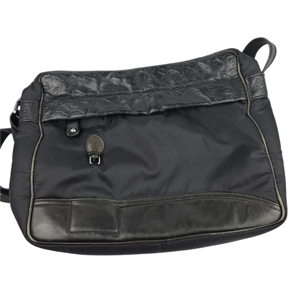 Dolce & Gabbana Nylon Leather Black Bag